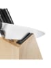 KitchenAid 6tlg. Messerblock-Set in Natur/ Schwarz