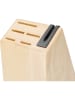 KitchenAid 6tlg. Messerblock-Set in Natur/ Schwarz