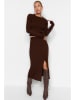 trendyol 2tlg. Outfit in Dunkelbraun