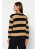 trendyol Cardigan in Camel/ Schwarz