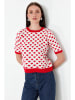 trendyol Shirt in Rot/ Weiß