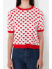trendyol Shirt in Rot/ Weiß