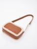 Shaka Umhängetasche in Cognac/ Creme - (B)21 x (H)15 x (T)7 cm