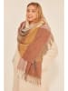 Shaka Schal in Rot/ Orange/ Braun - (L)180 x (B)65 cm