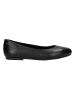 Wojas Leder-Ballerinas in Schwarz