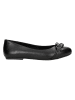 Wojas Leder-Ballerinas in Schwarz