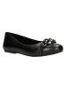 Wojas Leder-Ballerinas in Schwarz