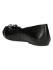 Wojas Leder-Ballerinas in Schwarz