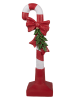 Clayre & Eef Figurka dekoracyjna w kolorze czerwono-białym - 12 x 40 x 9 cm