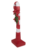 Clayre & Eef Figurka dekoracyjna w kolorze czerwono-białym - 12 x 40 x 9 cm