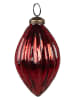 Clayre & Eef 6-delige set: kerstballen rood - (H)10 x Ø 5 cm