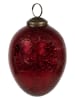 Clayre & Eef 6-delige set: kerstballen rood - (H)10 x Ø 5 cm