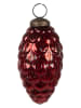 Clayre & Eef 6-delige set: kerstballen rood - (H)10 x Ø 5 cm