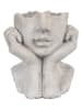 Clayre & Eef Blumentopf in Grau - (B)17 x (H)18 x (T)14 cm