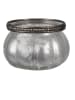 Clayre & Eef Windlicht zilverkleurig - (H)6 x Ø 9 cm