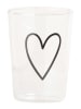 Eulenschnitt Trinkglas "Herz" - 430 ml