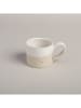 Eulenschnitt Tasse "Herz" in Beige/ Weiß - 220 ml
