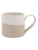 Eulenschnitt Jumbotasse "Oma" in Beige/ Weiß - 450 ml