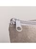 Eulenschnitt Kosmetiktasche "Herz" in Grau - (B)23 x (H)15 x (T)6 cm