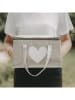 Eulenschnitt Kühltasche "Herz" in Grau - (B)30 x (H)22 x (T)18 cm