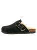 BABUNKERS Family Leren clogs zwart