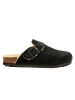 BABUNKERS Family Leren clogs zwart