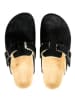 BABUNKERS Family Leren clogs zwart