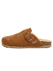 BABUNKERS Family Leren clogs lichtbruin