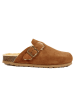 BABUNKERS Family Leren clogs lichtbruin