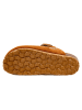 BABUNKERS Family Leren clogs lichtbruin