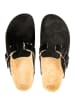 BABUNKERS Family Leren clogs zwart