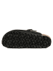 BABUNKERS Family Leren clogs zwart