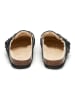 BABUNKERS Family Leren clogs zwart