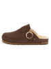 BABUNKERS Family Leder-Clogs in Braun