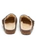 BABUNKERS Family Leder-Clogs in Braun