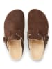 BABUNKERS Family Leder-Clogs in Braun