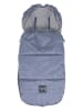 Kaiser Naturfellprodukte Thermo-Fußsack "Lukky" in Blau - (L)105 x (B)45 cm