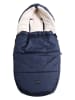 Kaiser Naturfellprodukte Voetenzak voor babyzitje "Hoody 2.0" donkerblauw - (L)80 x (B)40 cm