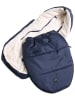 Kaiser Naturfellprodukte Voetenzak voor babyzitje "Hoody 2.0" donkerblauw - (L)80 x (B)40 cm