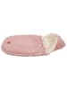 Kaiser Naturfellprodukte Voetenzak voor babyzitje "Velvet Hoody" lichtroze - (L)80 x (B)39 cm
