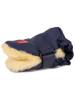 Kaiser Naturfellprodukte Handwarmer met lamsvacht "Twoolly" donkerblauw