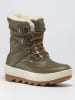 Kamik Leder-Winterstiefel "Celestem" in Khaki