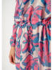 Skiny Jurk crème/blauw/roze