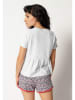 Skiny Pyjamatop lichtblauw