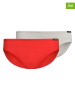 Skiny 2-delige set: slips crème/rood