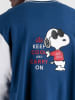 Peanuts Bluza w kolorze niebiesko-białym