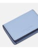 LIEBESKIND BERLIN Leder-Geldbörse in Hellblau - (B)18 x (H)12 x (T)4 cm