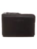 LIEBESKIND BERLIN Leder-Geldbörse in Schwarz - (L)13 x (B)9 x (T)2 cm
