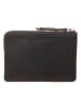 LIEBESKIND BERLIN Leder-Geldbörse in Schwarz - (L)13 x (B)9 x (T)2 cm
