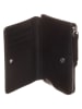 LIEBESKIND BERLIN Leder-Geldbörse in Schwarz - (L)13 x (B)9 x (T)2 cm